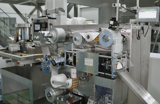Blister packing machine with forming and sealing reels