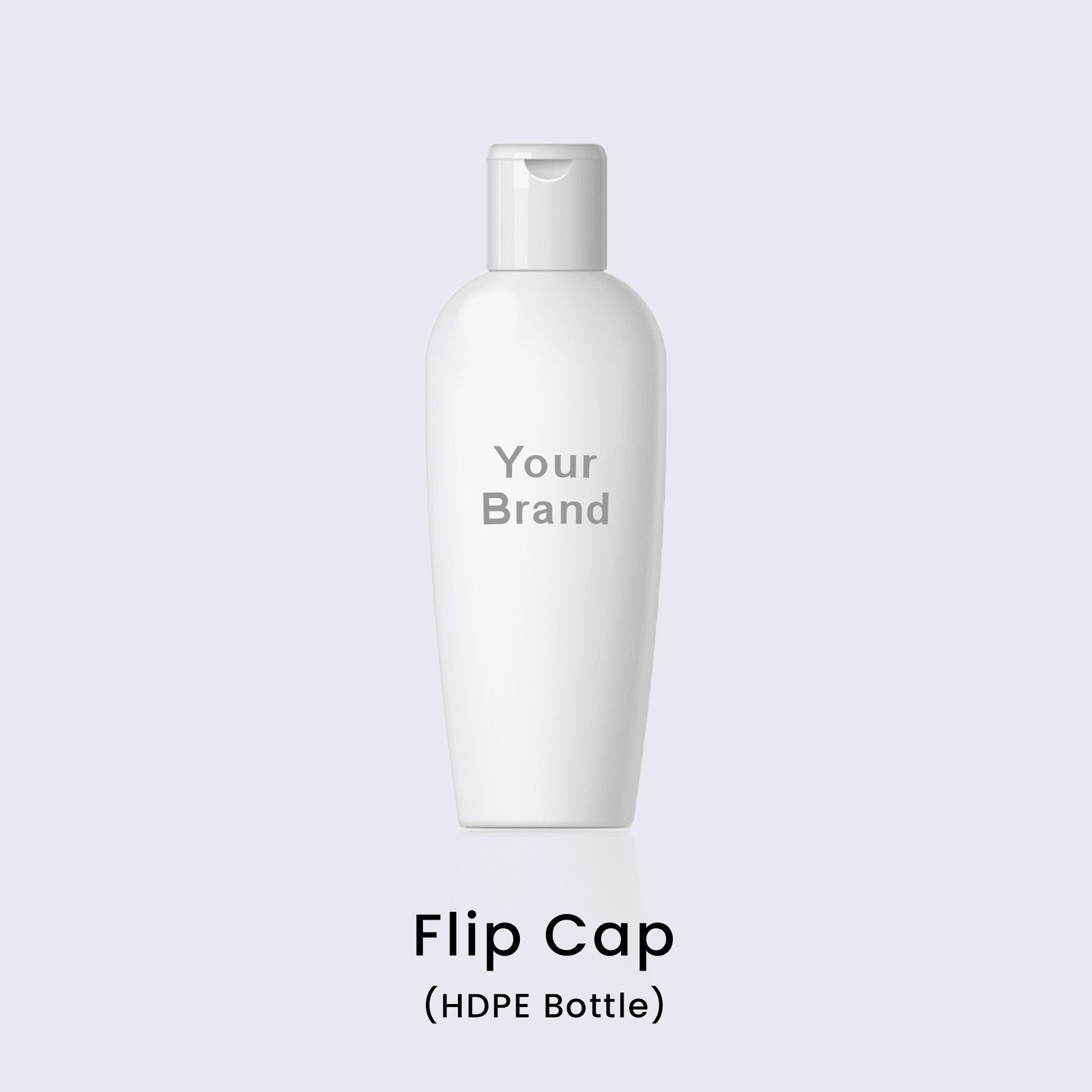 Flip cap HDPE bottle packaging option