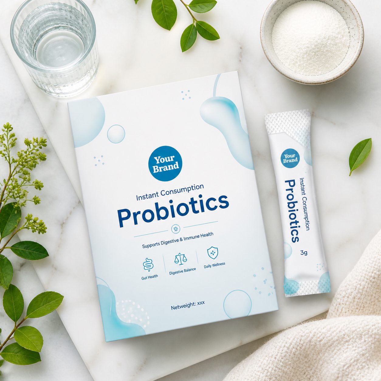 Private label probiotics stick pack 3g Malaysia