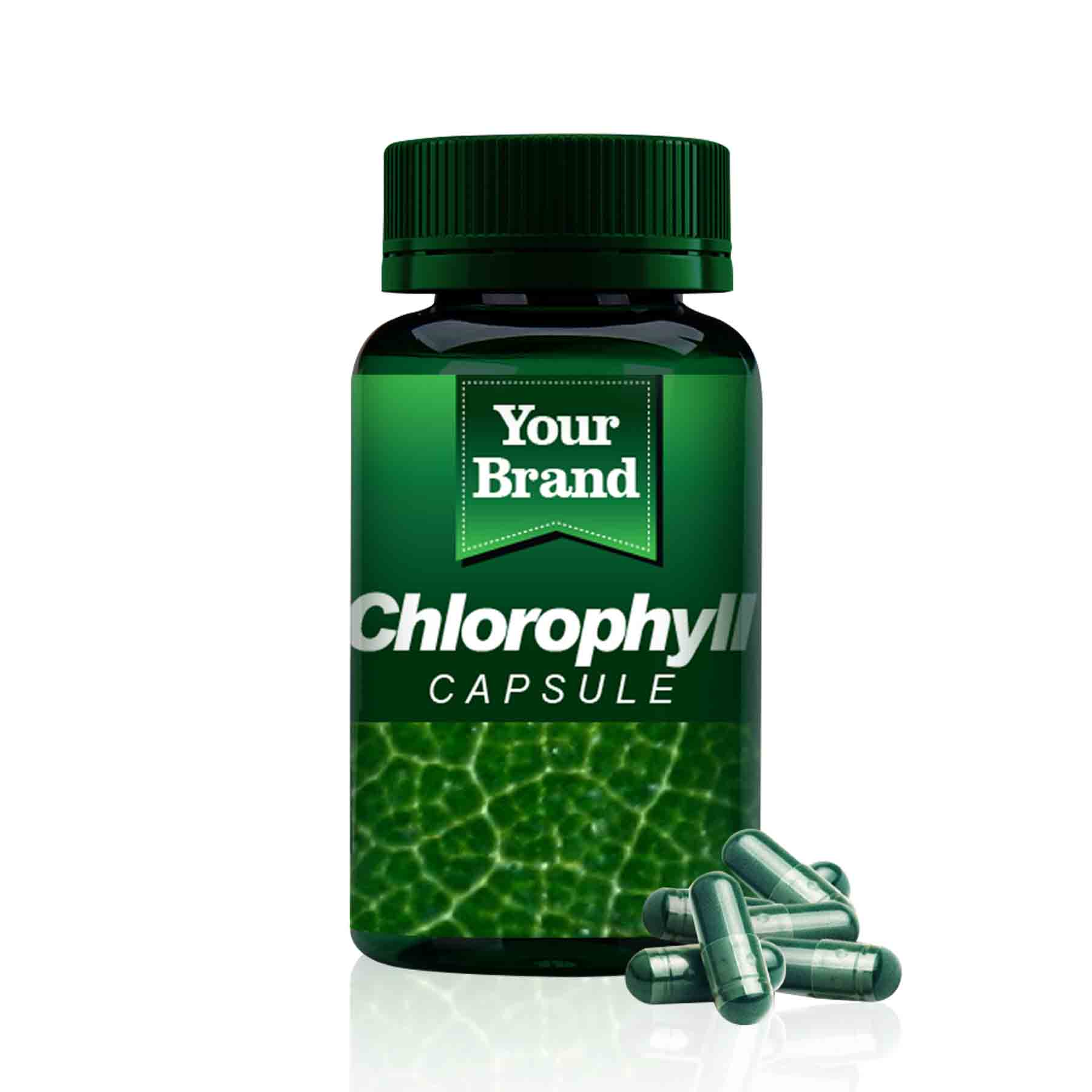 Chlorophyll Capsule - Traditional Medicine product by Edmark Industries, ISO certified OEM manufacturer Malaysia