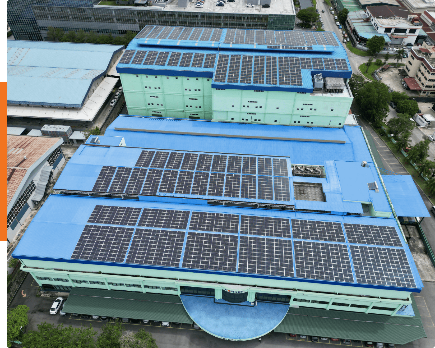 Solar-powered green energy manufacturing at Edmark Industries