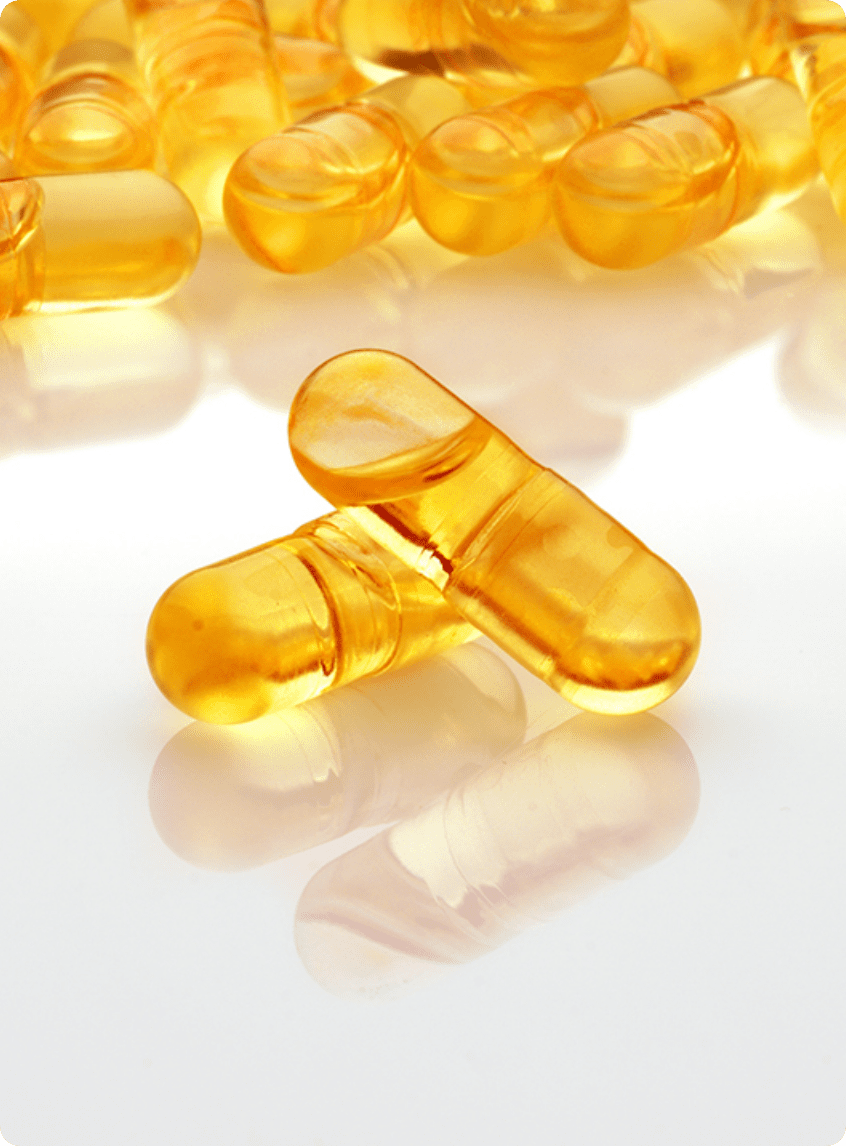 Softgel capsules — supplement product, Edmark Industries OEM/ODM manufacturing