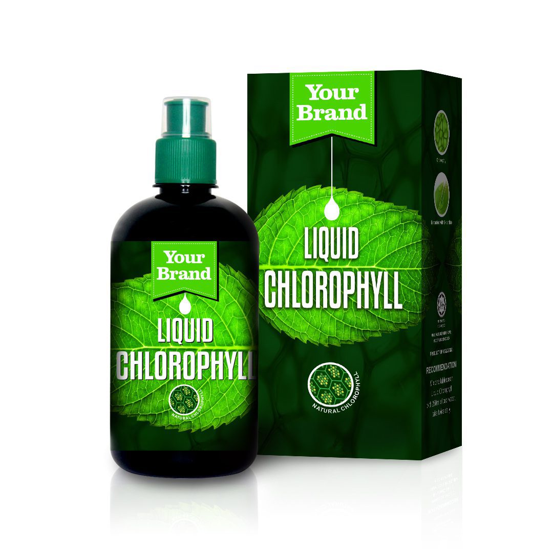 Liquid Chlorophyll - Traditional Medicine product by Edmark Industries, ISO certified OEM manufacturer Malaysia