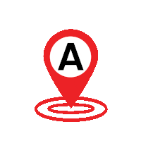 Block A location marker on the Edmark Industries facility map