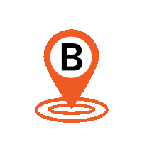 Block B location marker on the Edmark Industries facility map
