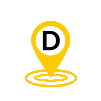 Block D location marker on the Edmark Industries facility map