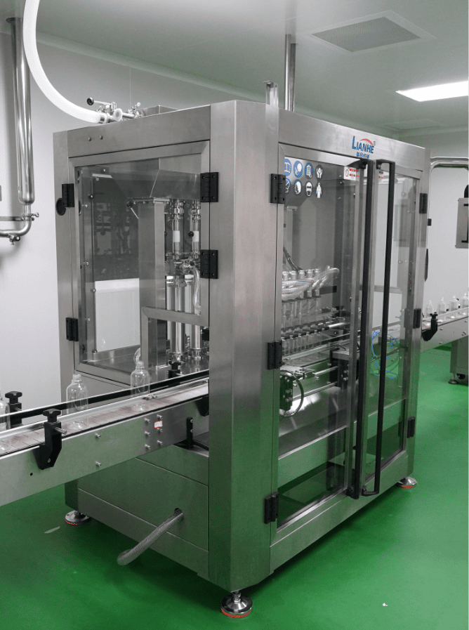 Liquid filling machine on the home care production line
