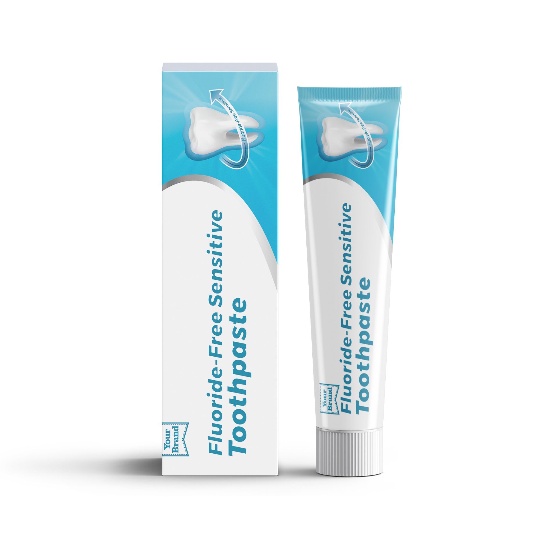 Fluoride-Free Sensitive Toothpaste - Personal Care product by Edmark Industries, ISO certified OEM manufacturer Malaysia