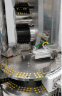 Softgel capsules on the rotary feeding table