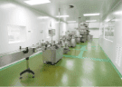 Supplement filling and packing machinery in the cleanroom