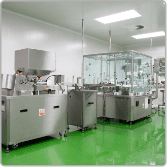 Stainless steel filling and packing machines in the cleanroom