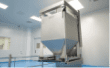 Stainless steel IBC bin for powder transfer