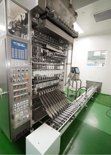 Control panel of the multi-lane sachet filling machine