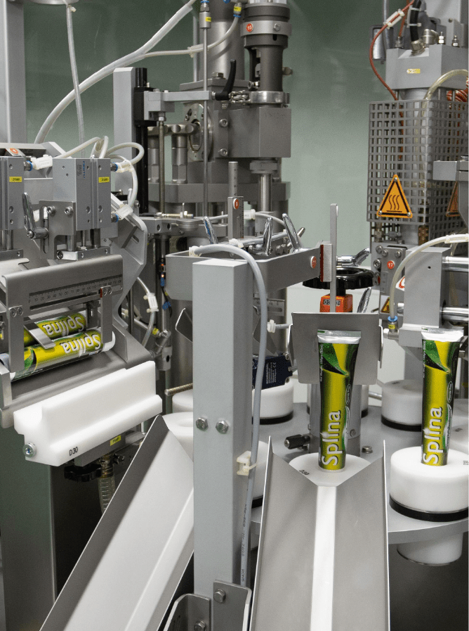 Mixing and transfer equipment on the personal care production floor