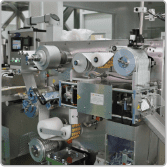 Blister packing machine with forming and sealing reels