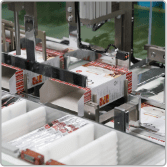 Folded cartons in the cartoning machine magazine