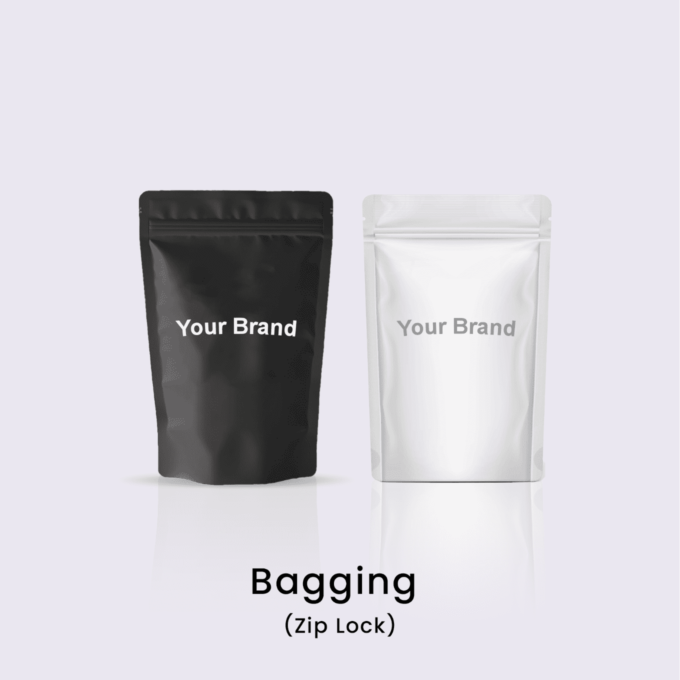 Bagging zip lock black
