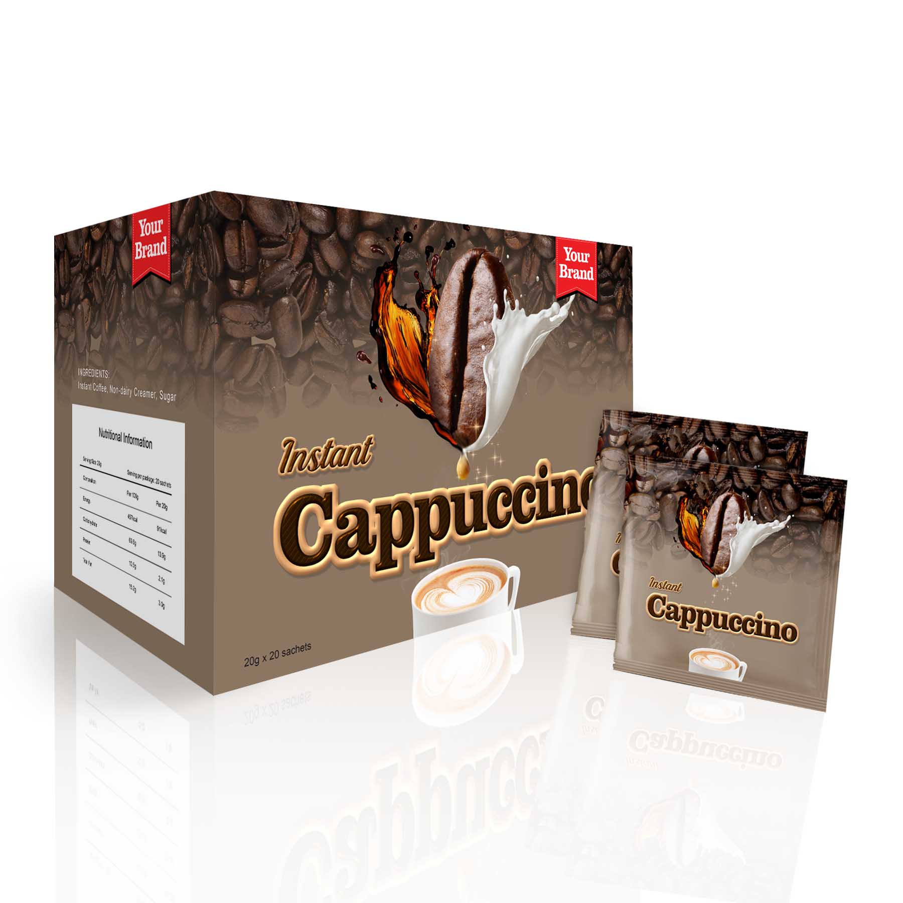 Cappuccino - Food & Beverage product by Edmark Industries, ISO certified OEM manufacturer Malaysia