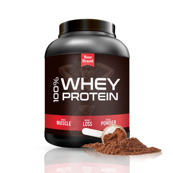 Chocolate Whey Protein - Food & Beverage product by Edmark Industries, ISO certified OEM manufacturer Malaysia