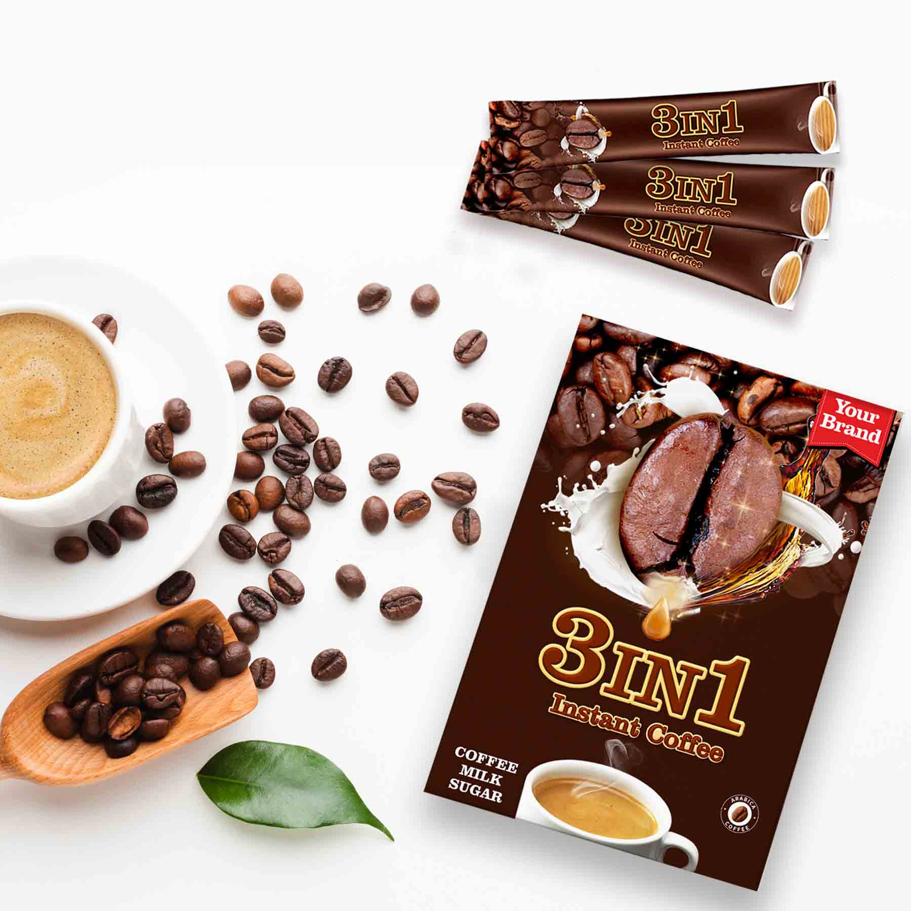 Instant 3 in 1 Coffee - Gallery image 1 - Food & Beverage OEM product by Edmark Industries