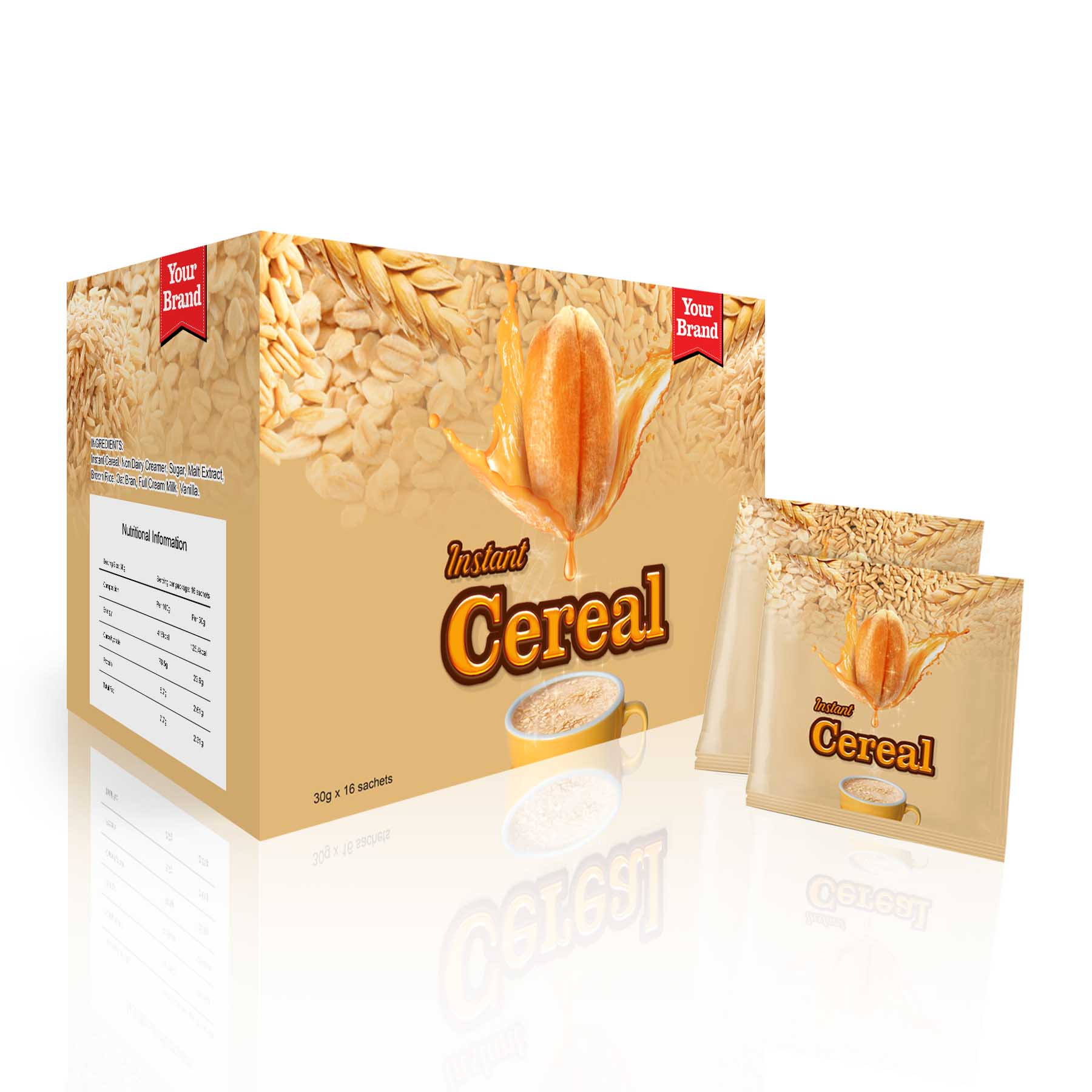 Instant Cereal - Food & Beverage product by Edmark Industries, ISO certified OEM manufacturer Malaysia