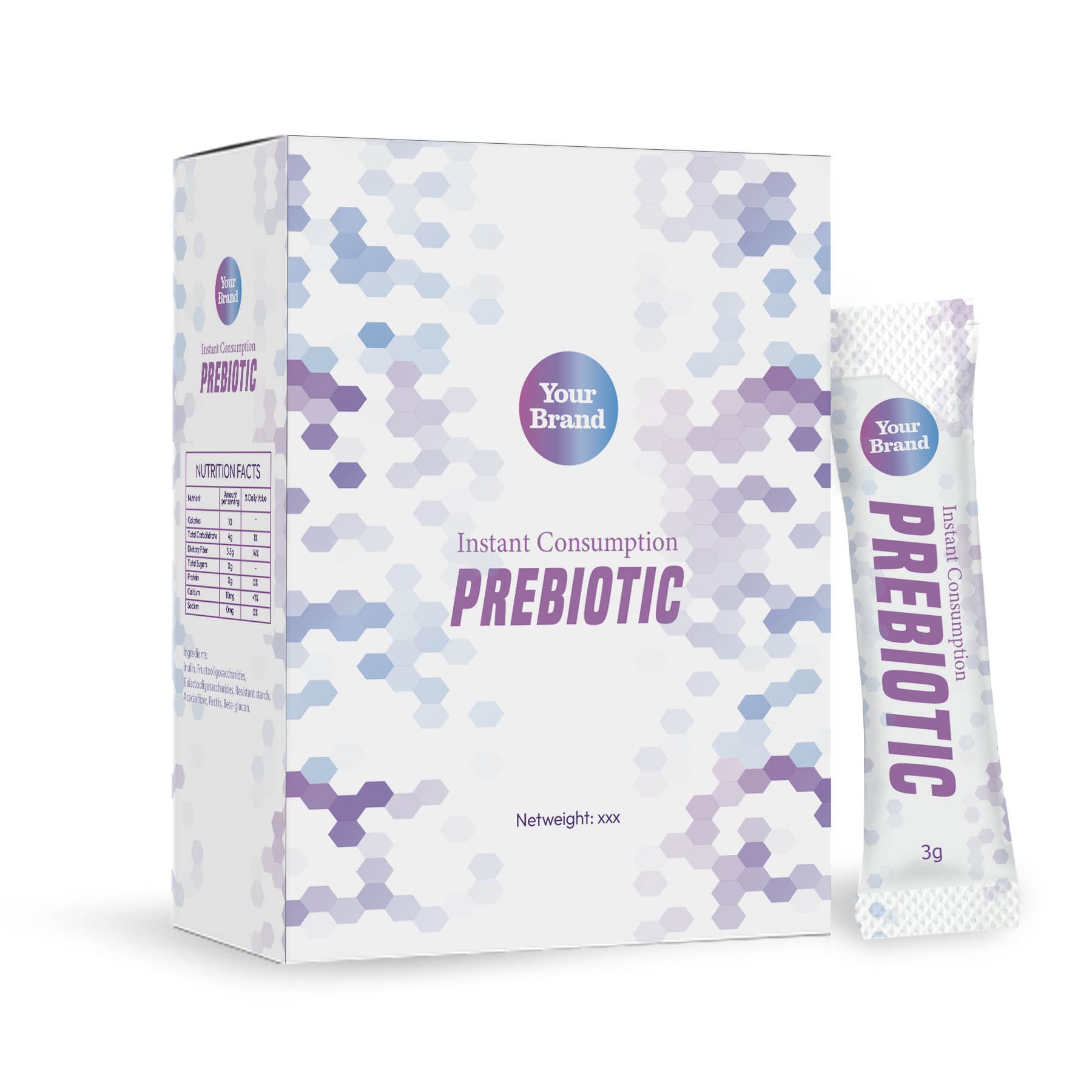 Instant Consumption Prebiotic - Food & Beverage product by Edmark Industries, ISO certified OEM manufacturer Malaysia