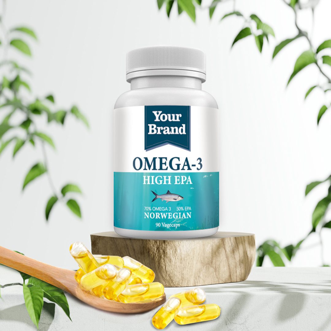 Omega 3 Fish Oil High EPA (Bottle) - Gallery image 2 - Health Supplement OEM product by Edmark Industries