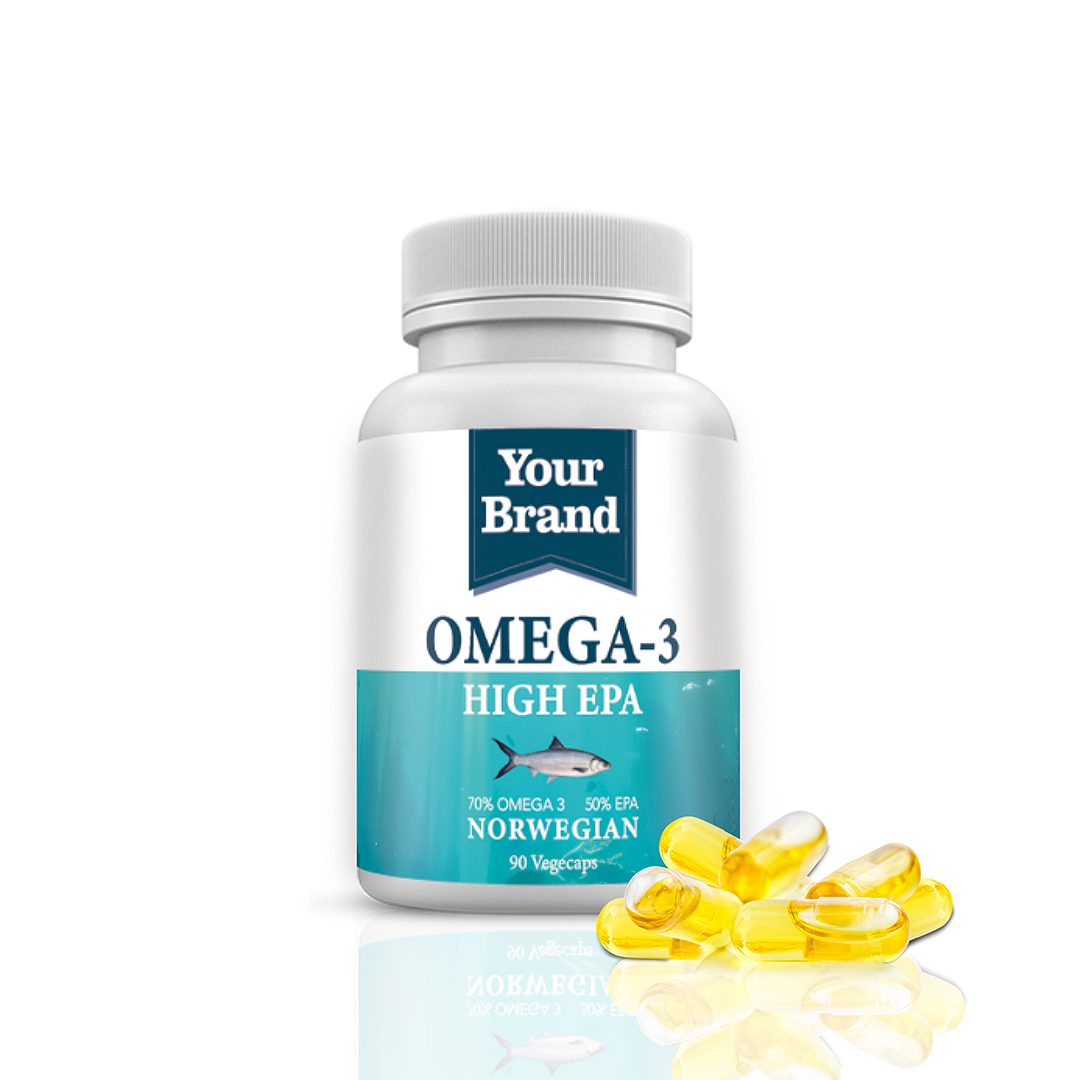 Omega 3 Fish Oil High EPA (Bottle) - Health Supplement product by Edmark Industries, ISO certified OEM manufacturer Malaysia