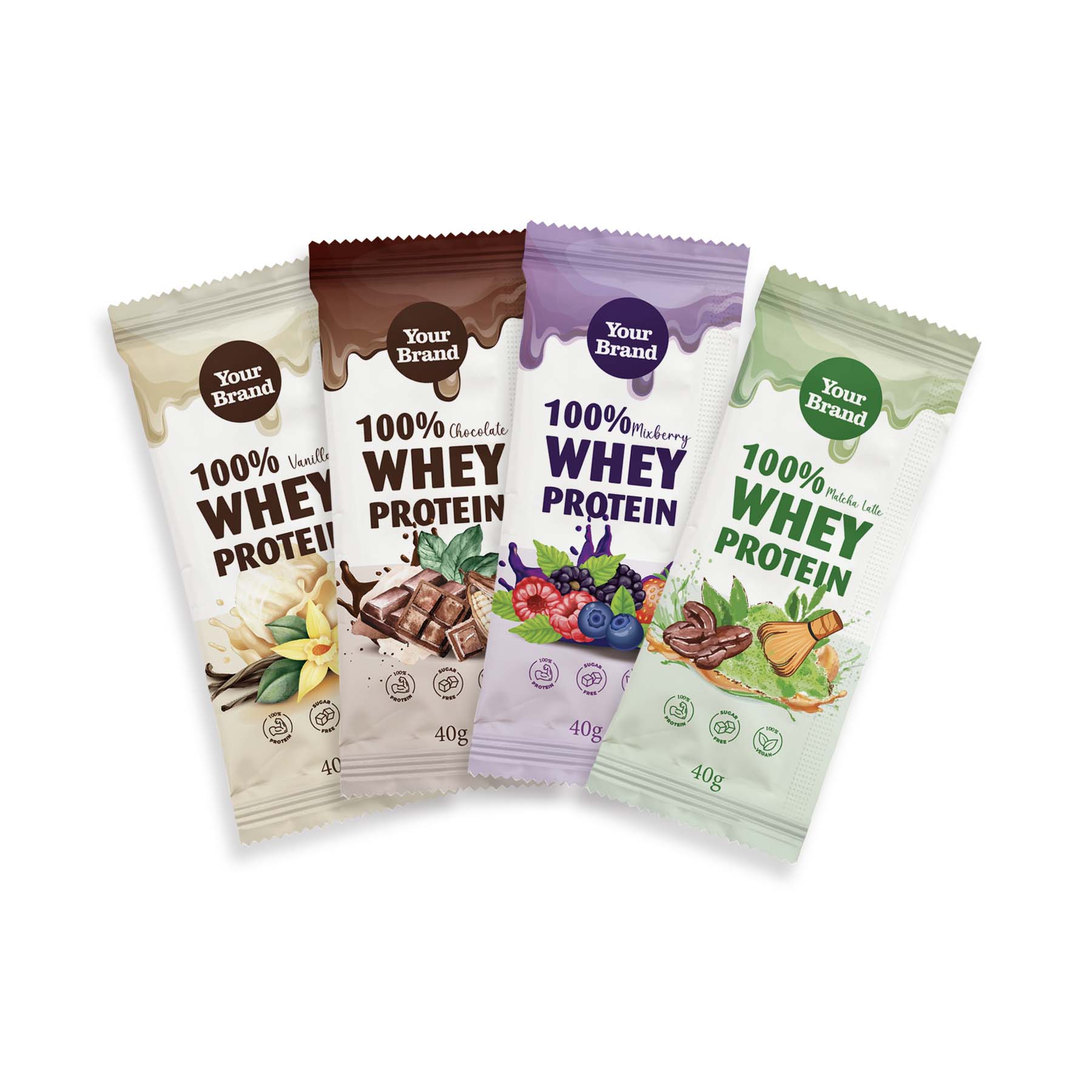 Protein Shake Drink (Sachet) - Food & Beverage product by Edmark Industries, ISO certified OEM manufacturer Malaysia