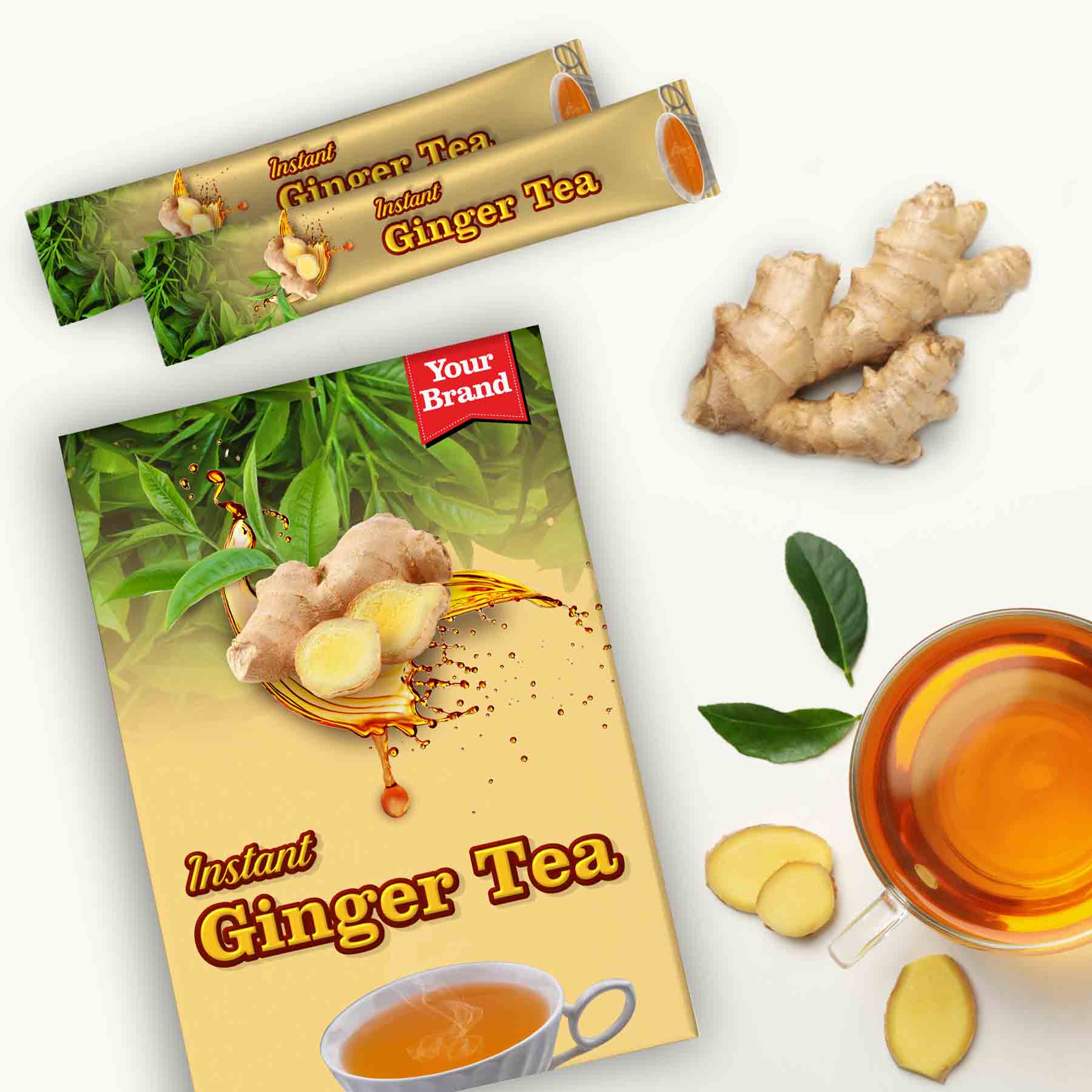 Instant Ginger Tea - Gallery image 1 - Food & Beverage OEM product by Edmark Industries