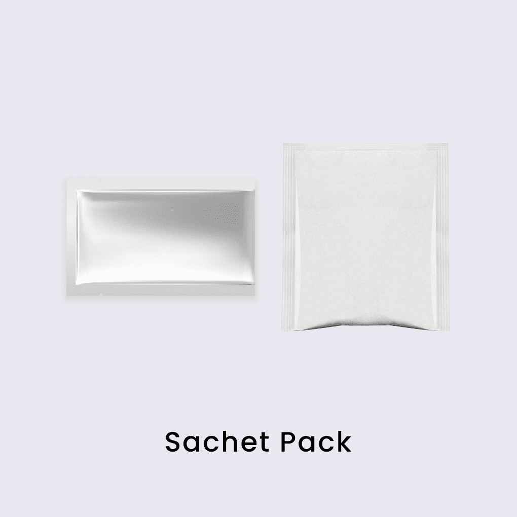 Sachet packaging option — Edmark Industries OEM/ODM manufacturing