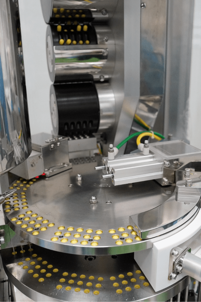 High-speed capsule feeding and orientation unit on the production line