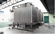 Outdoor cooling tower at the Edmark Industries manufacturing plant