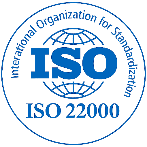 ISO 22000 food safety management certification logo